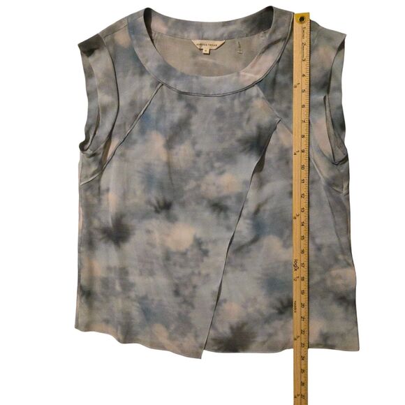 Rebecca Taylor 10, 100% Silk Dreamy Watercolor Cloud Flowy Crossover Luxury - Picture 6 of 9